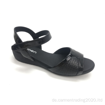 Damen tägliche Sandalen niedrige Keilsandalen Frauen